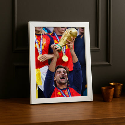 Cadre Photo Ferran Torres Coupe du Monde 2026 – Espagne Trophée TonCadre