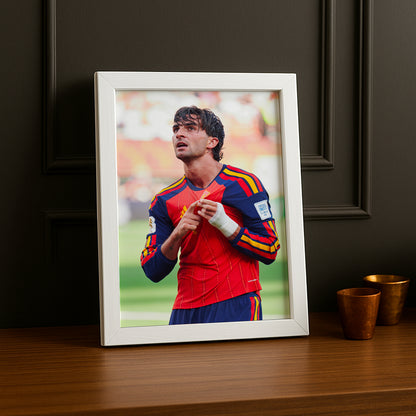Cadre Photo Ferran Torres Espagne – Célébration Maillot Roja TonCadre