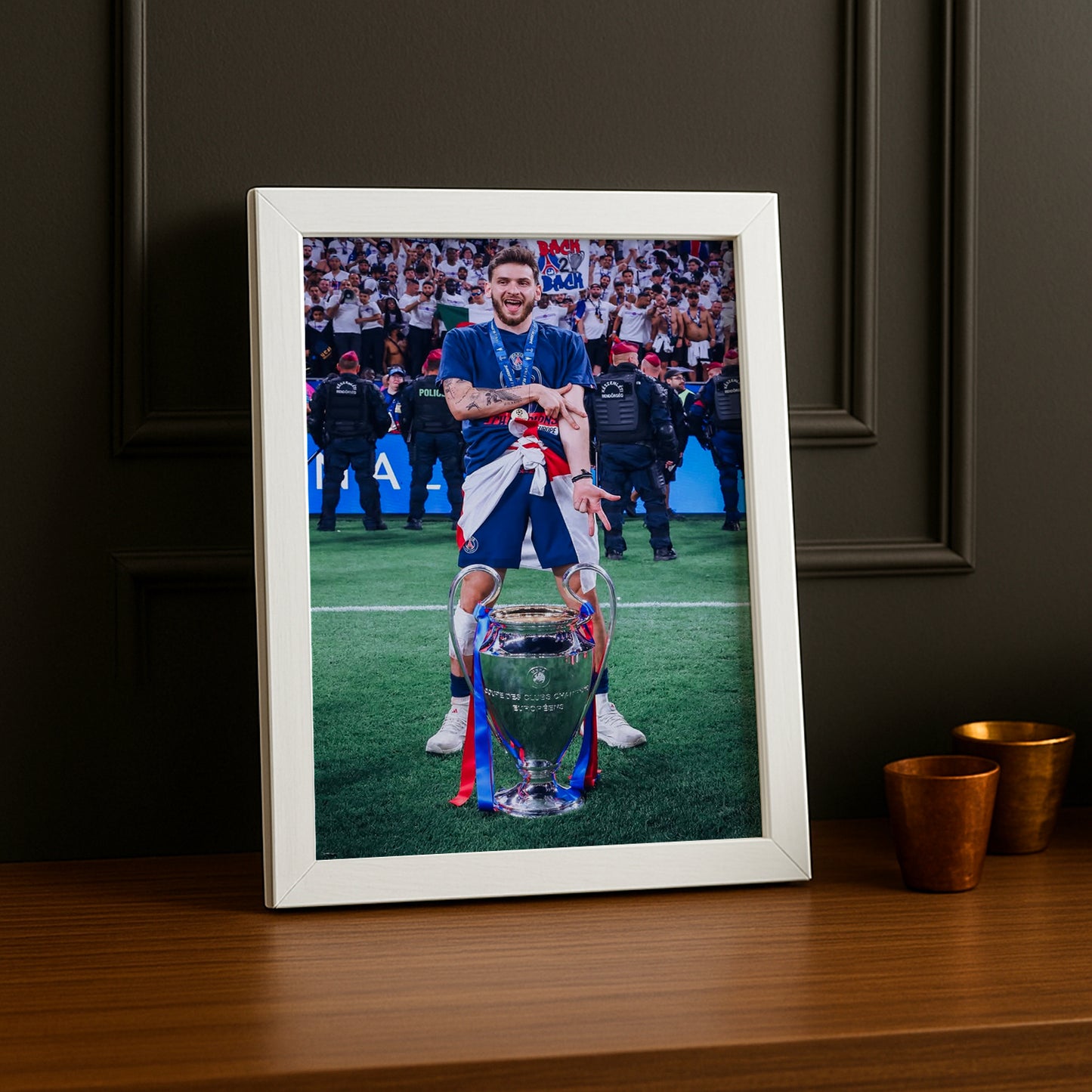 Cadre Photo Kvaratskhelia – Trophée Champions League 2026 | PSG TonCadre