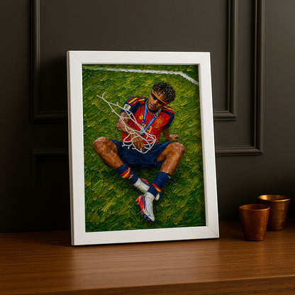Cadre Photo Lamine Yamal Filet Coupe du Monde 2026 – Tableau TonCadre