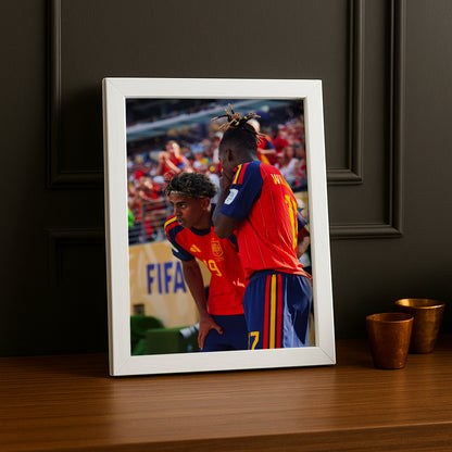 Cadre Photo Lamine Yamal & Nico Williams – Duo Espagne TonCadre