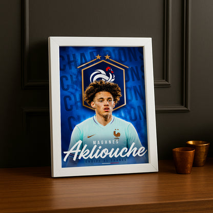 Cadre Photo Maghnes Akliouche – Équipe de France TonCadre