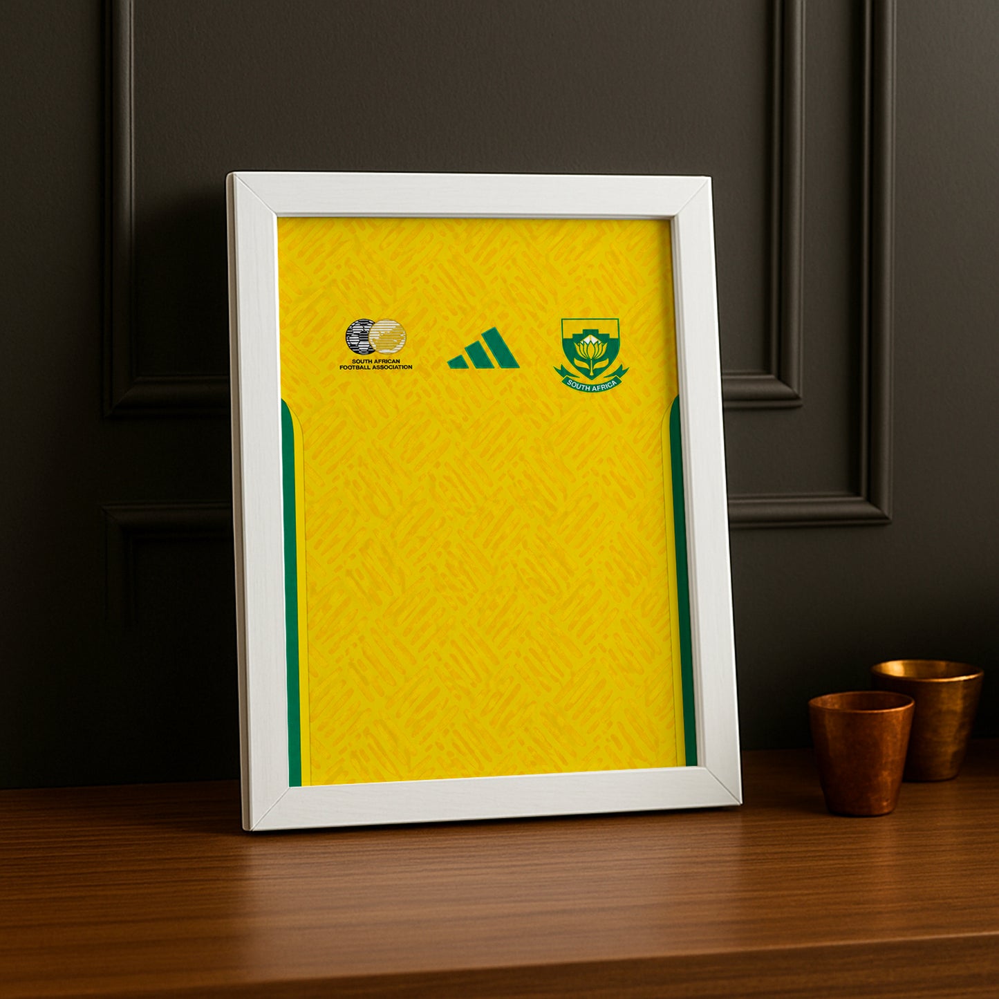 Cadre Photo Maillot Afrique du Sud – Domicile Coupe du Monde 2026 TonCadre