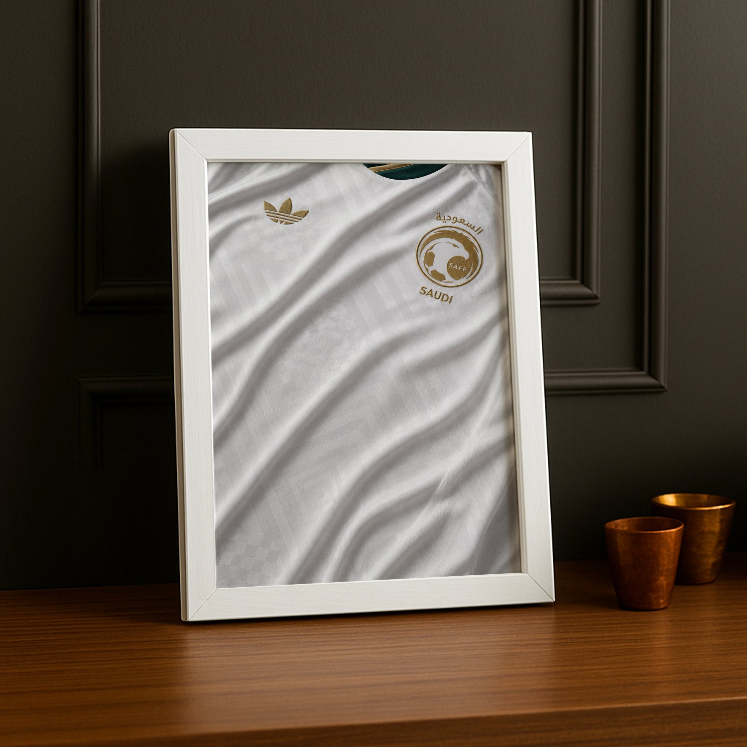 Cadre Photo Maillot Arabie Saoudite – Extérieur Coupe du Monde 2026 TonCadre