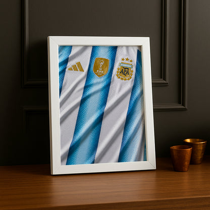 Cadre Photo Maillot Argentine – Domicile Coupe du Monde 2026 TonCadre