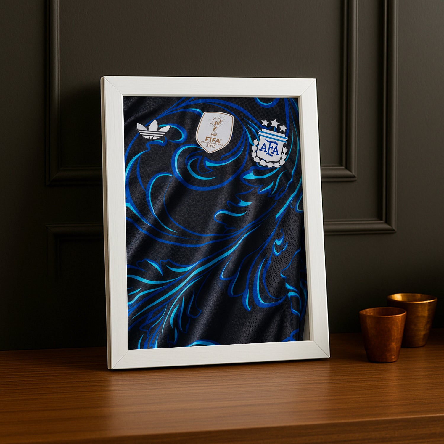 Cadre Photo Maillot Argentine – Extérieur Coupe du Monde 2026 TonCadre
