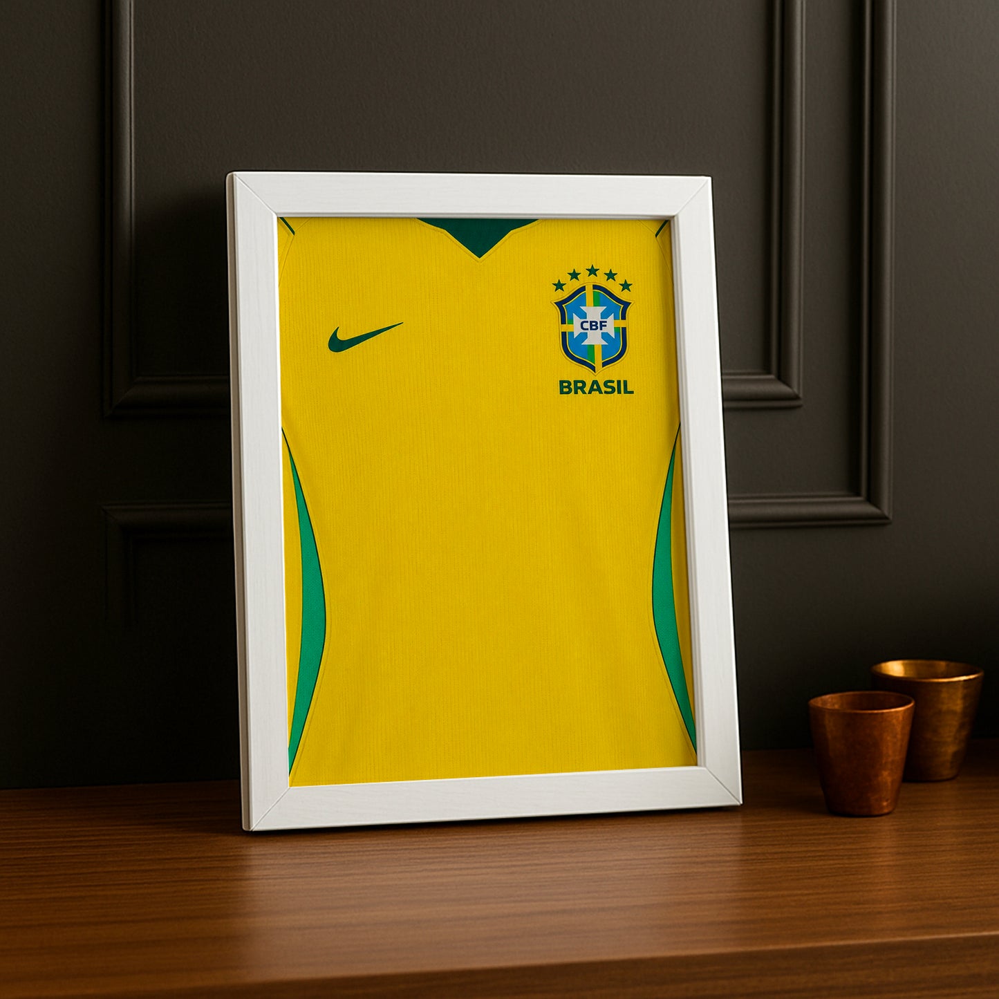 Cadre Photo Maillot Brésil – Domicile Coupe du Monde 2026 TonCadre