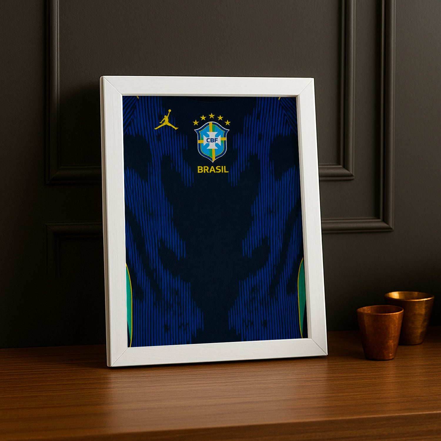 Cadre Photo Maillot Brésil – Extérieur Coupe du Monde 2026 TonCadre