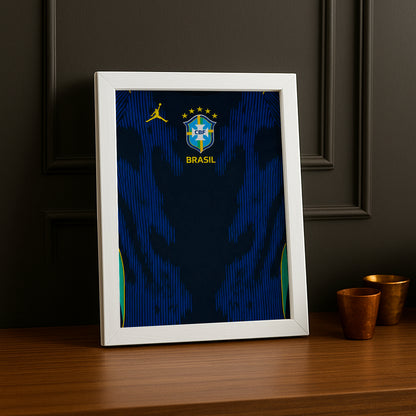 Cadre Photo Maillot Brésil – Extérieur Coupe du Monde 2026 TonCadre