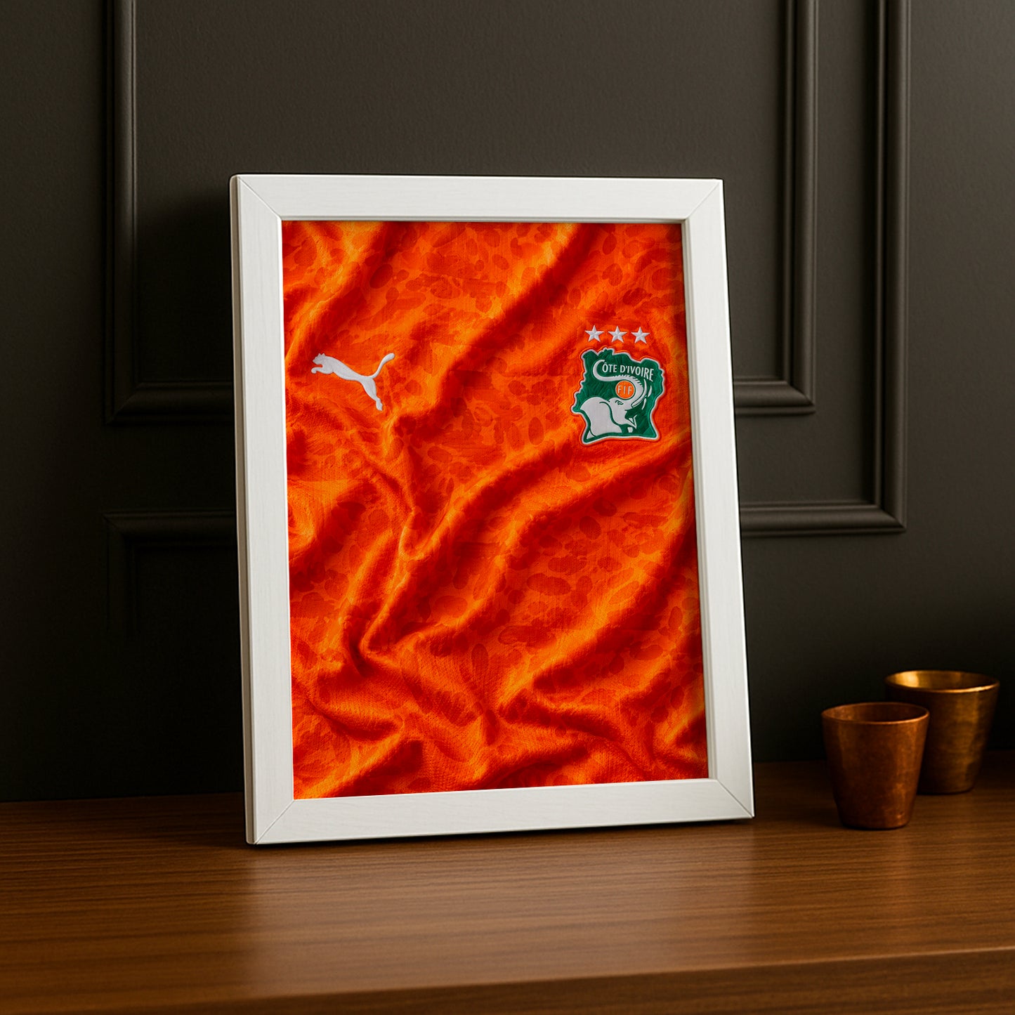 Cadre Photo Maillot Côte d'Ivoire – Domicile Coupe du Monde 2026 TonCadre