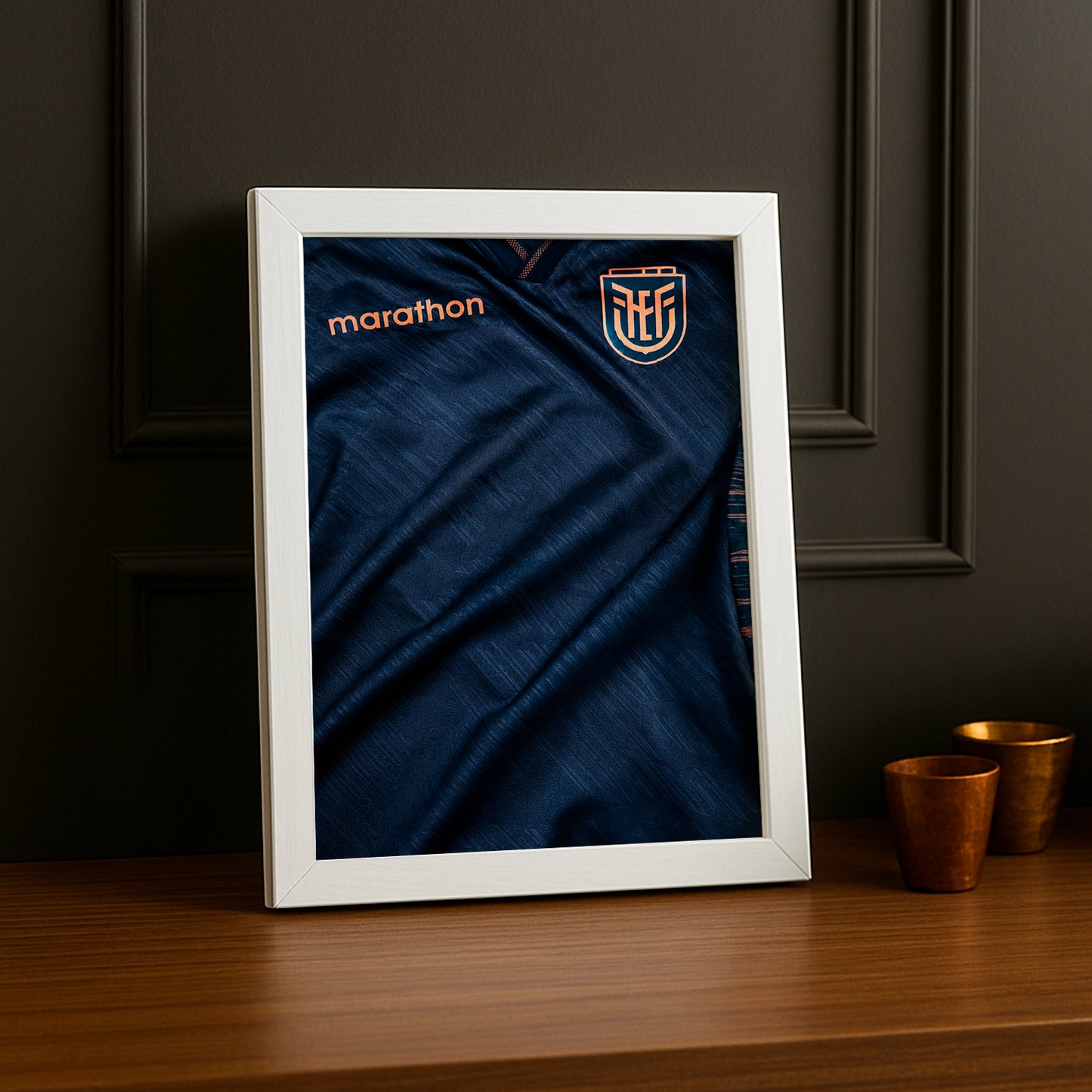 Cadre Photo Maillot Équateur – Extérieur Coupe du Monde 2026 TonCadre