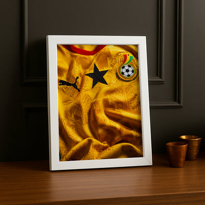 Cadre Photo Maillot Ghana – Extérieur Coupe du Monde 2026 TonCadre