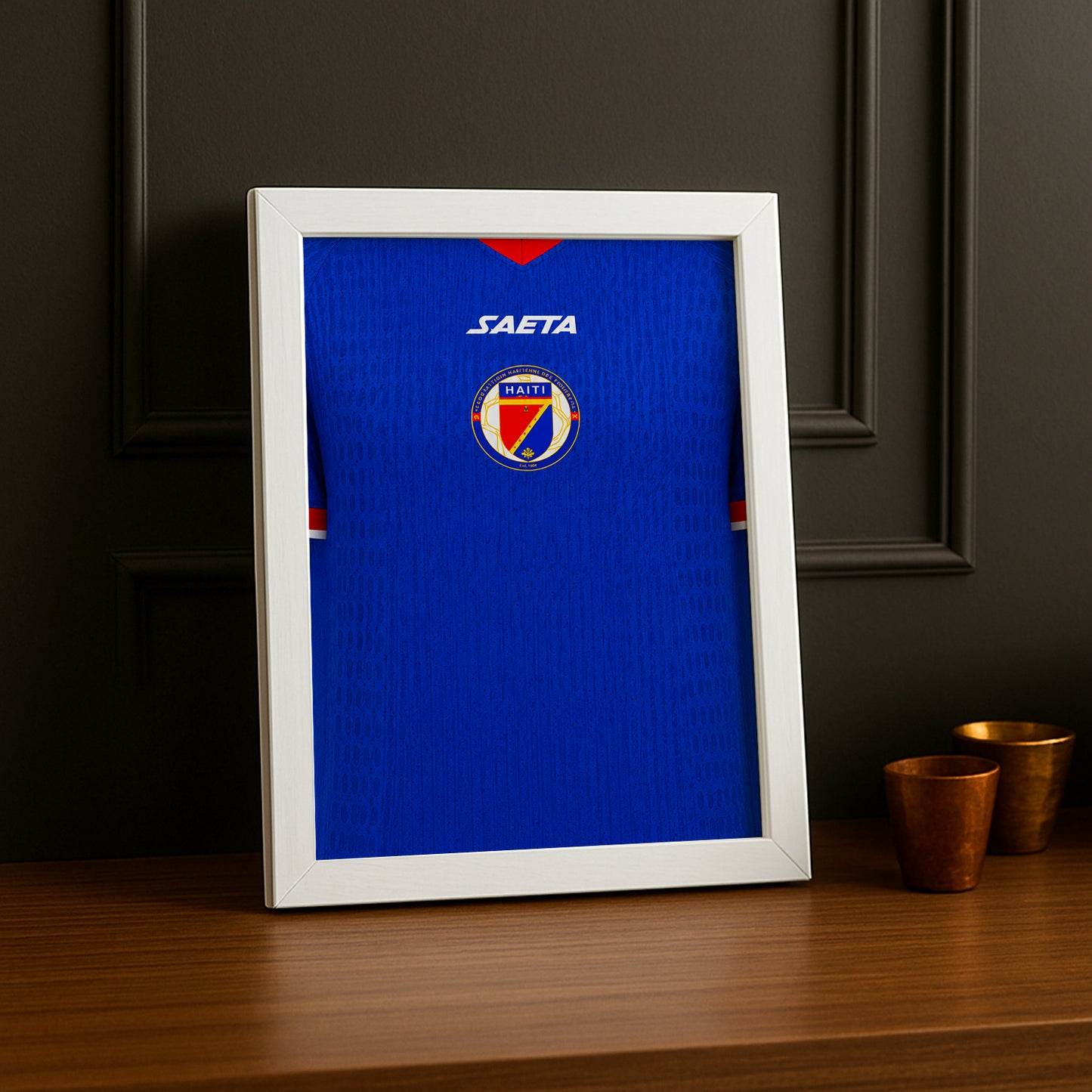 Cadre Photo Maillot Haïti – Domicile Coupe du Monde 2026 TonCadre
