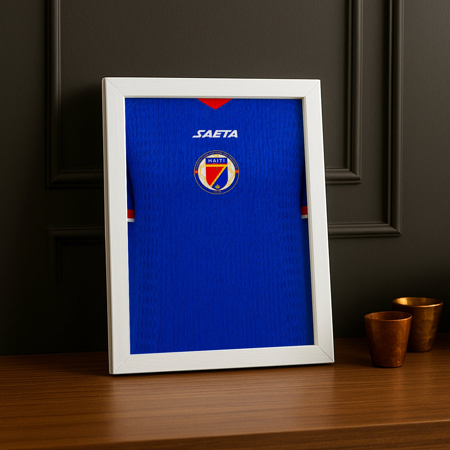 Cadre Photo Maillot Haïti – Domicile Coupe du Monde 2026 TonCadre