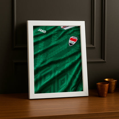 Cadre Photo Maillot Irak – Extérieur Coupe du Monde 2026 TonCadre