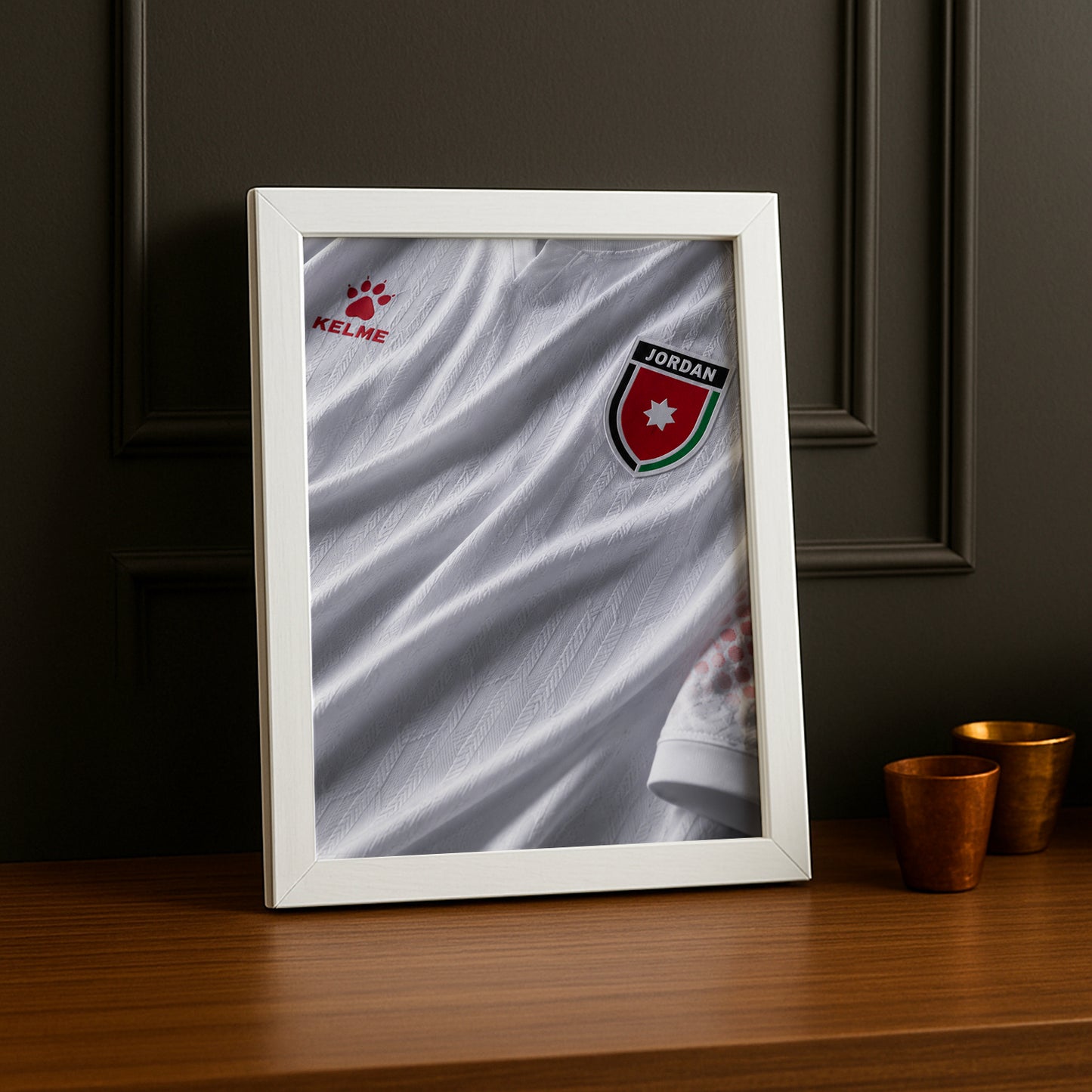 Cadre Photo Maillot Jordanie – Extérieur Coupe du Monde 2026 TonCadre