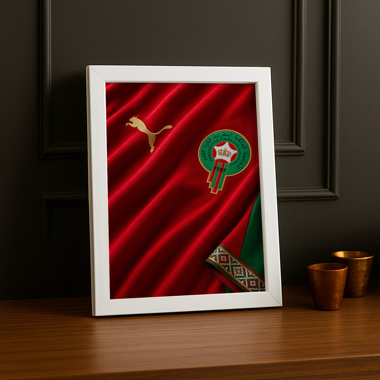 Cadre Photo Maillot Maroc – Domicile Coupe du Monde 2026 TonCadre