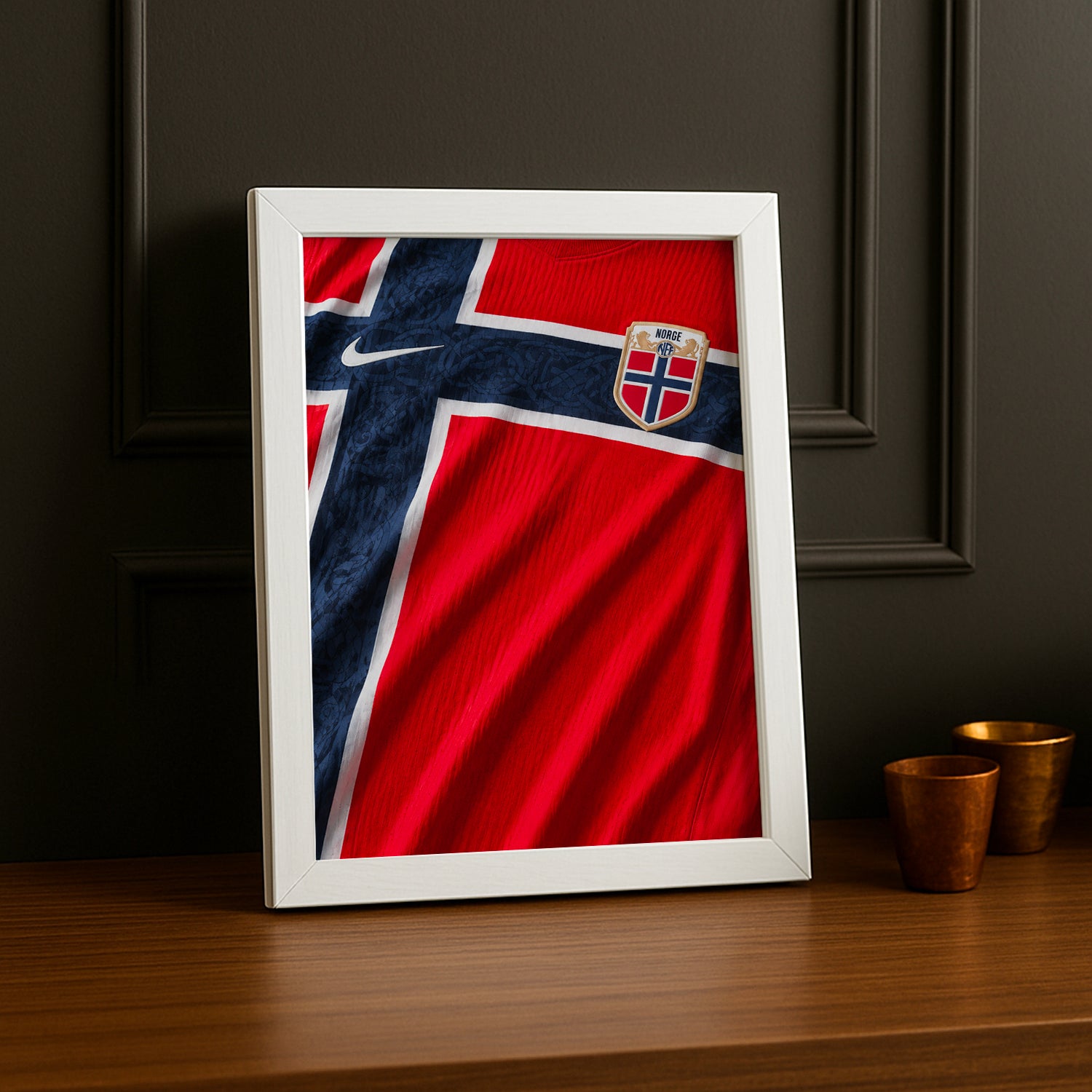 Cadre Photo Maillot Norvège – Domicile Coupe du Monde 2026 TonCadre