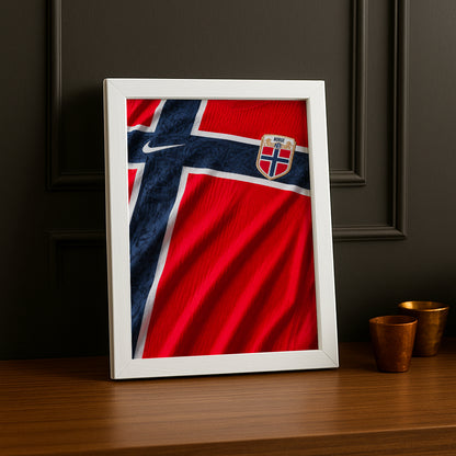 Cadre Photo Maillot Norvège – Domicile Coupe du Monde 2026 TonCadre