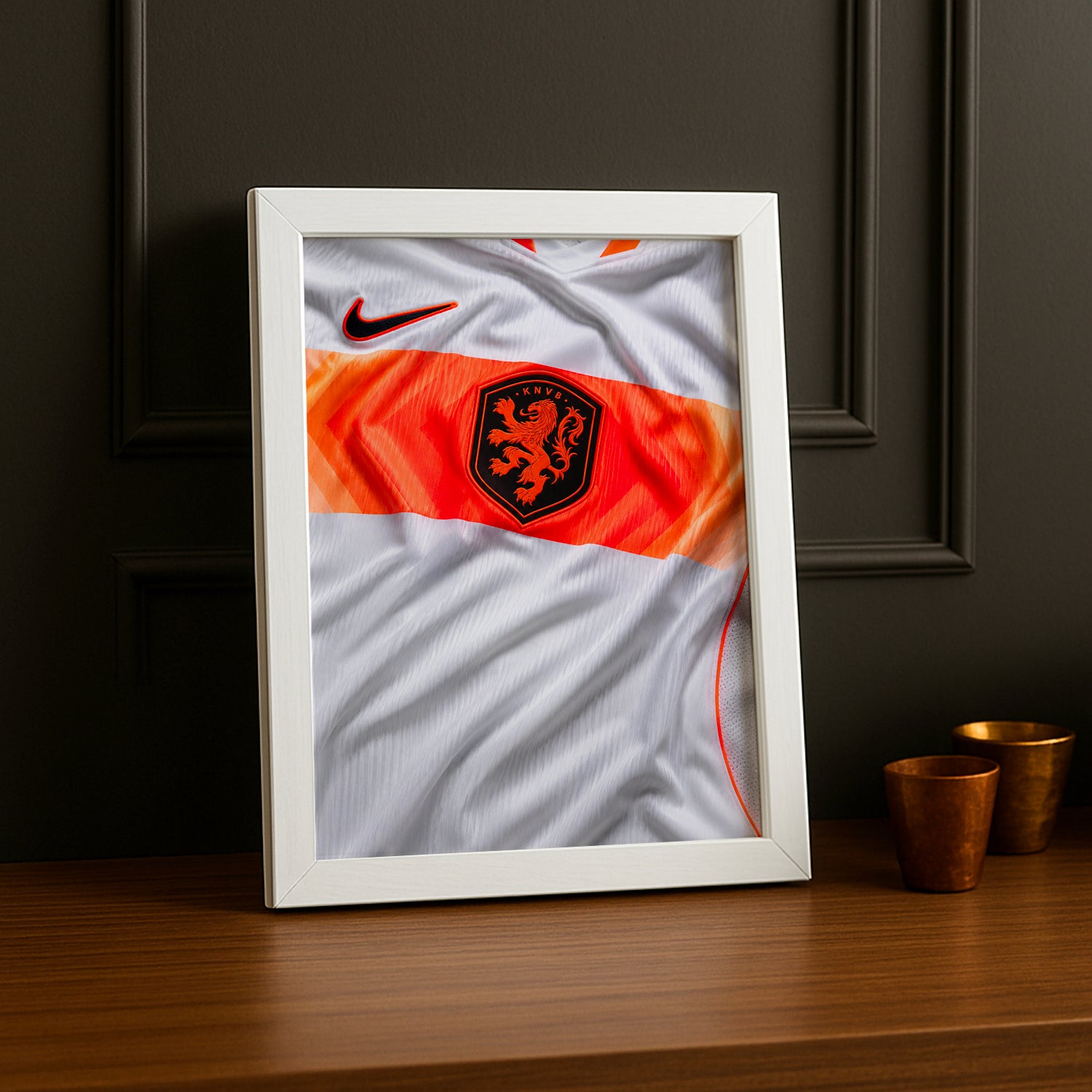 Cadre Photo Maillot Pays-Bas – Extérieur Coupe du Monde 2026 TonCadre