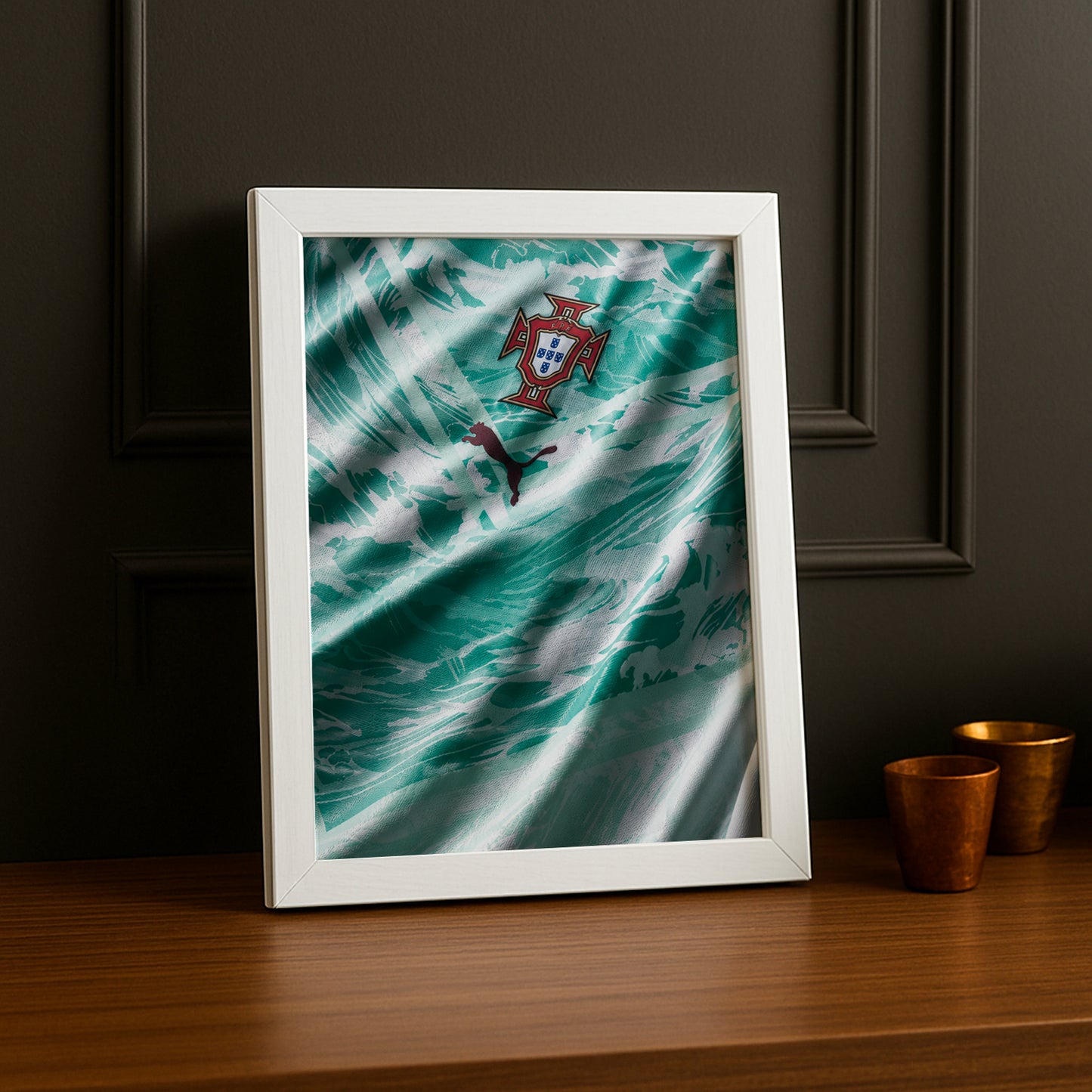 Cadre Photo Maillot Portugal – Extérieur Coupe du Monde 2026 TonCadre