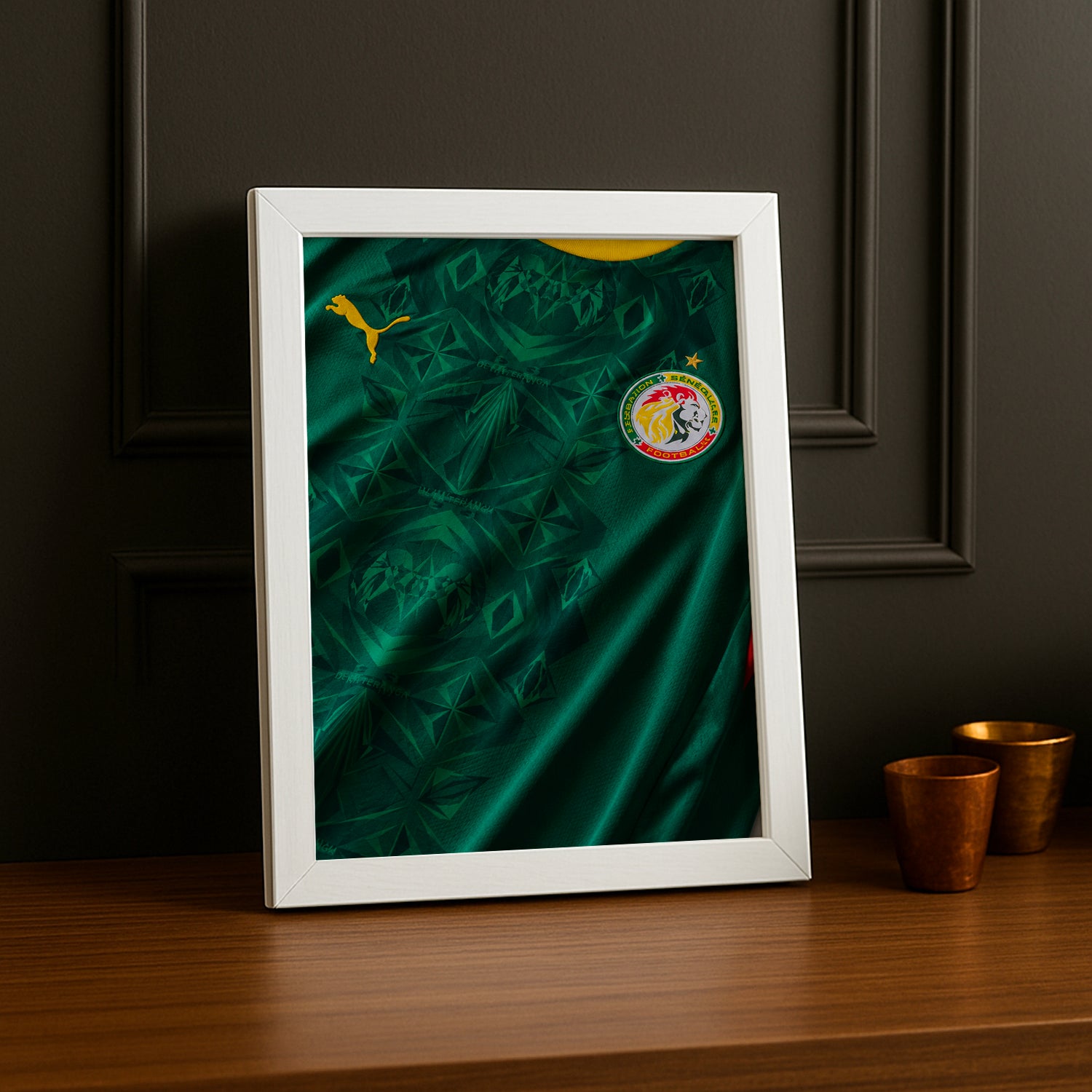 Cadre Photo Maillot Sénégal – Extérieur Coupe du Monde 2026 TonCadre