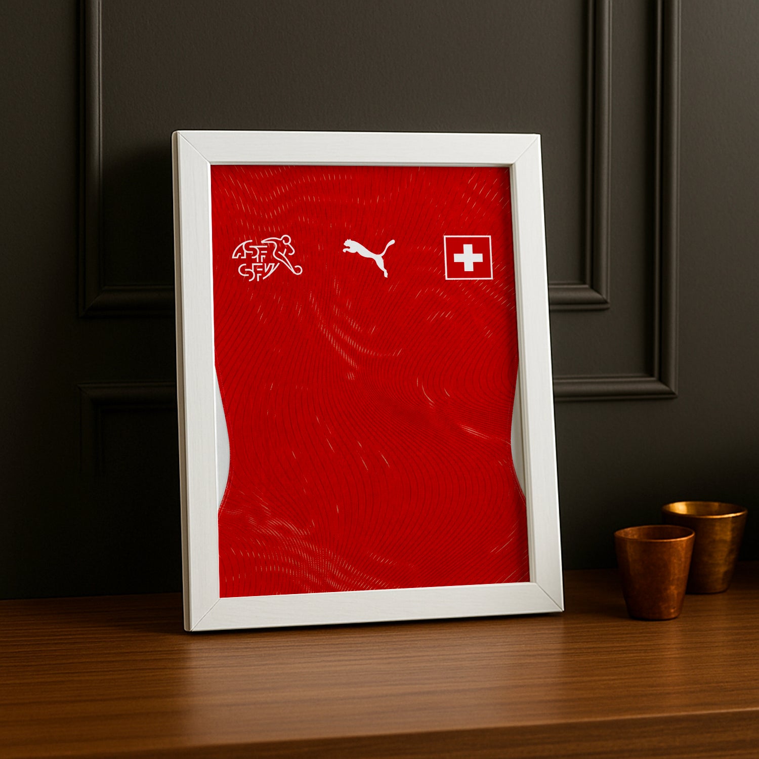 Cadre Photo Maillot Suisse – Domicile Coupe du Monde 2026 TonCadre