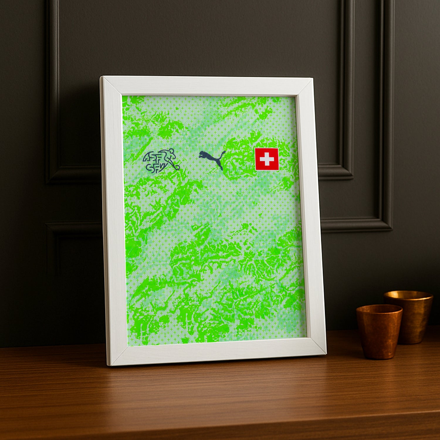 Cadre Photo Maillot Suisse – Extérieur Coupe du Monde 2026 TonCadre