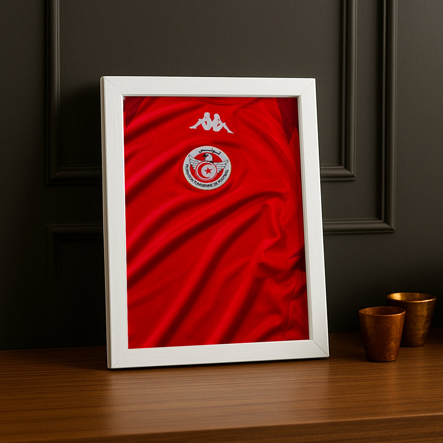 Cadre Photo Maillot Tunisie – Domicile Coupe du Monde 2026 TonCadre