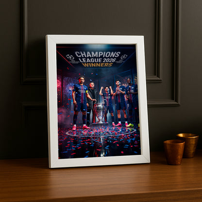 Cadre Photo PSG Champions League 2026 Winners – Luis Enrique & Joueurs TonCadre