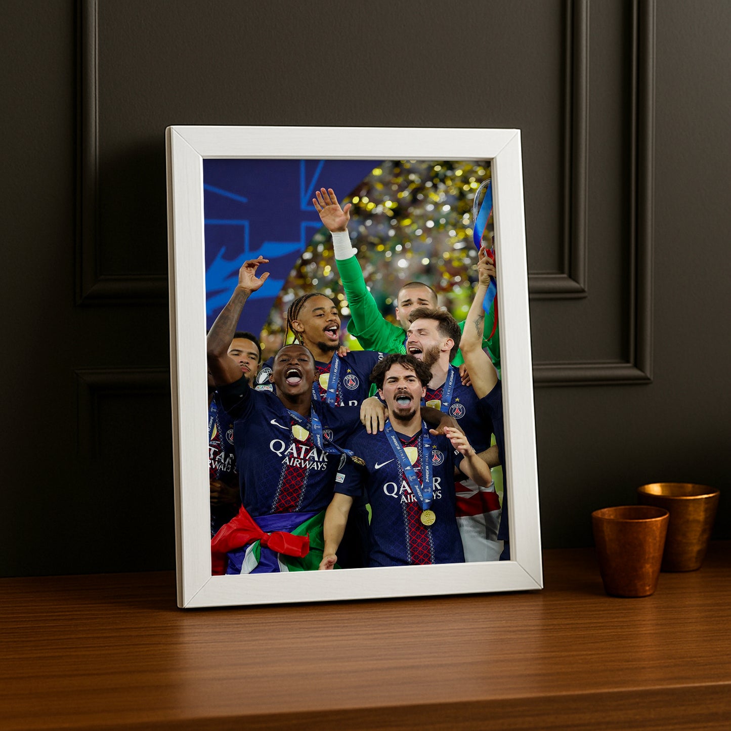 Cadre Photo PSG – Joie Collective Champions League 2026 | Célébration Équipe TonCadre