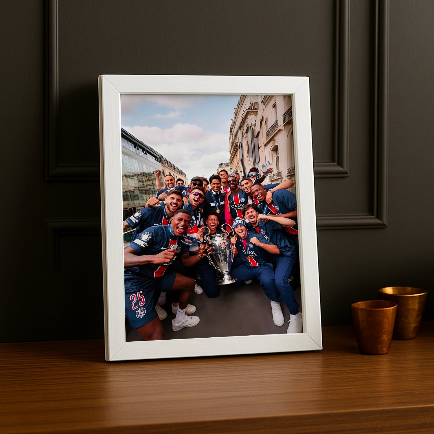 Cadre Photo PSG – Photo de Groupe Parade Paris Champions League 2026 TonCadre