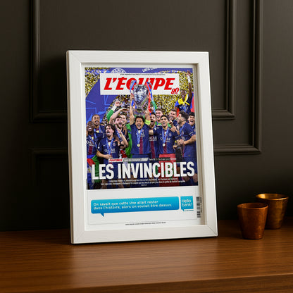 Cadre Photo Une L'Équipe – "Les Invincibles" PSG Champions League 2026 TonCadre