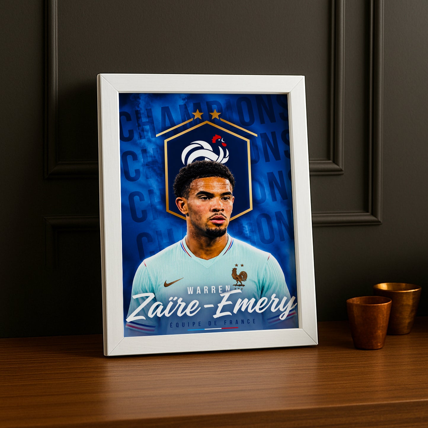 Cadre Photo Warren Zaïre-Emery – Équipe de France TonCadre