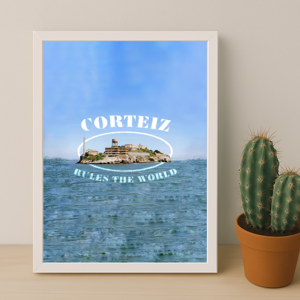 Poster encadrée Corteiz - Blue Water