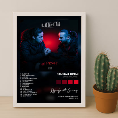 Cadre photo Album Musicaux - On S'Promet de Djadja & Dinaz