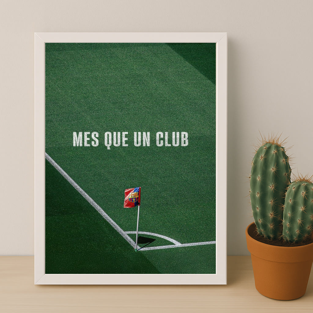 Poster encadrée FC Barcelone - Mes Que Un Club