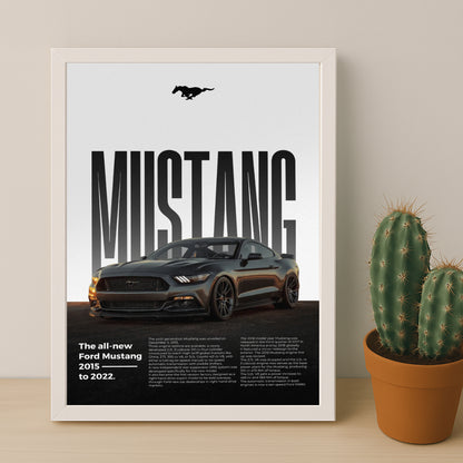 Poster Voitures - Ford Mustang 2015