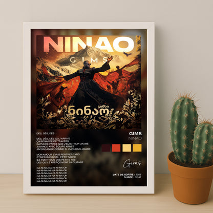 Cadre photo Titre Musicaux - Ninao de Gims