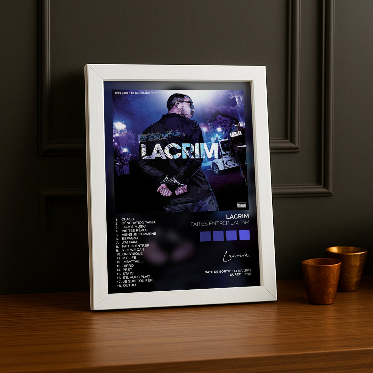 Cadre Photo Lacrim - Faites entrer Lacrim