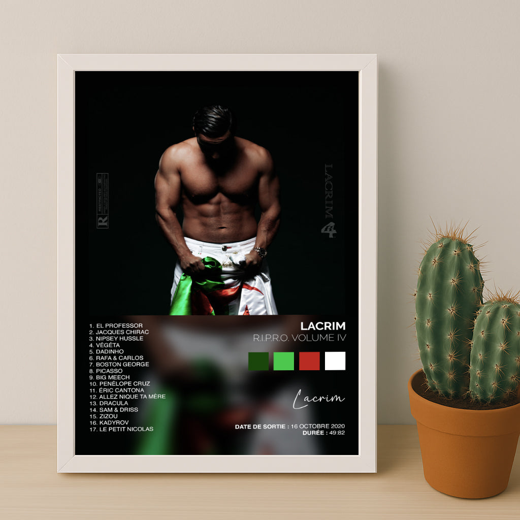 Cadre photo Album Musicaux - Ripro Volume 4 de Lacrim