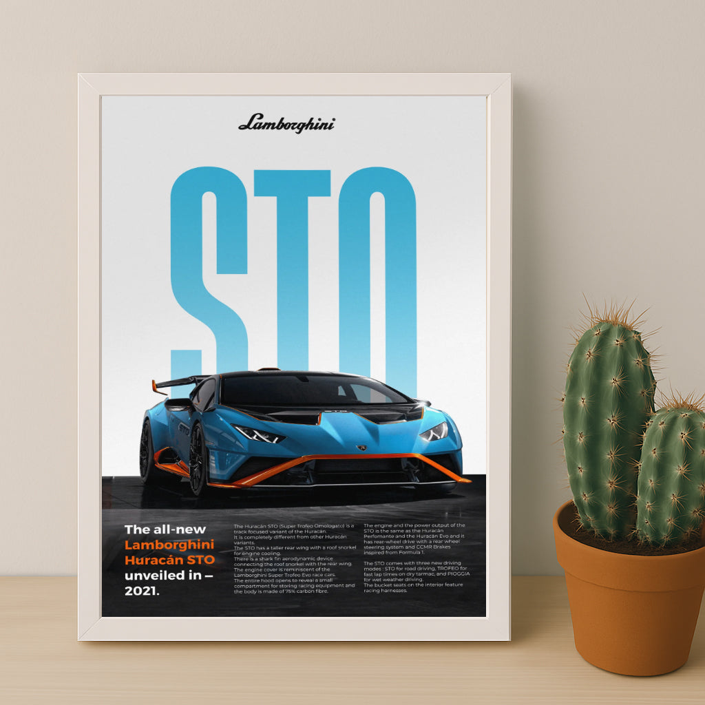 Poster Voitures - Lamborghini Huracan STO