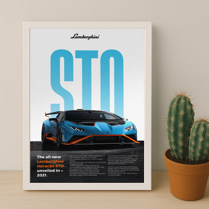 Poster Voitures - Lamborghini Huracan STO