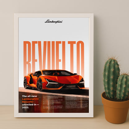 Poster Voitures - Lamborghini Revuelto