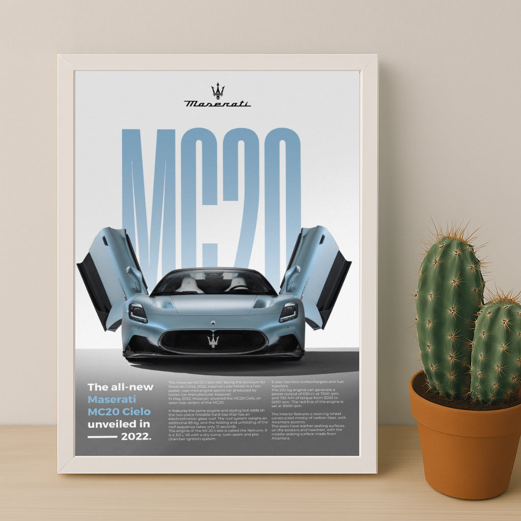 Poster Voitures - Maserati MC20 Cielo