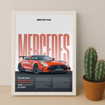 Poster Voitures - Mercedes AMG GT Black Series