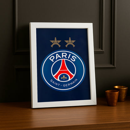 Cadre photo Paris Saint-Germain logo étoilée TonCadre