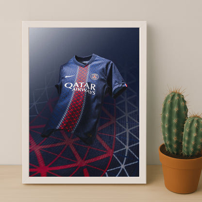 Poster Maillot Football - Paris Saint-Germain Domicile 2025-2026
