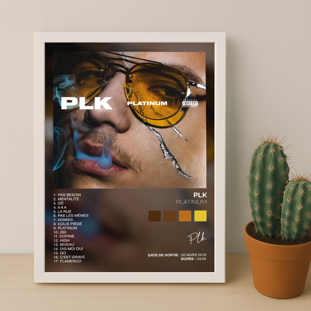 Cadre photo Album Musicaux - Platinum de PLK