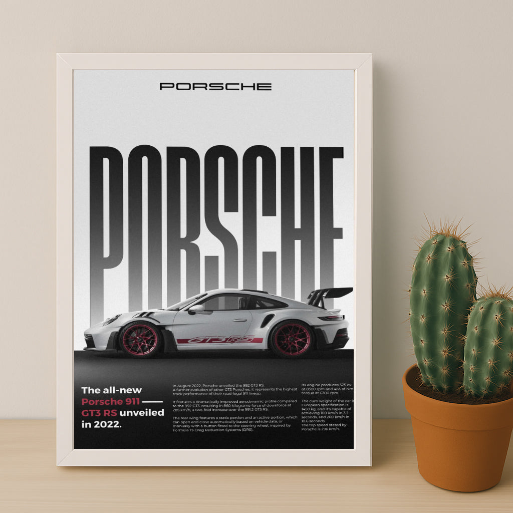 Poster Voitures - Porsche 911 GT3 RS